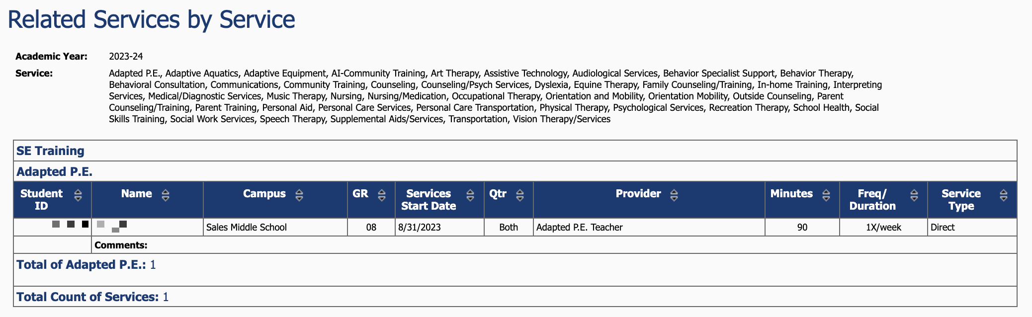 services by service report.png