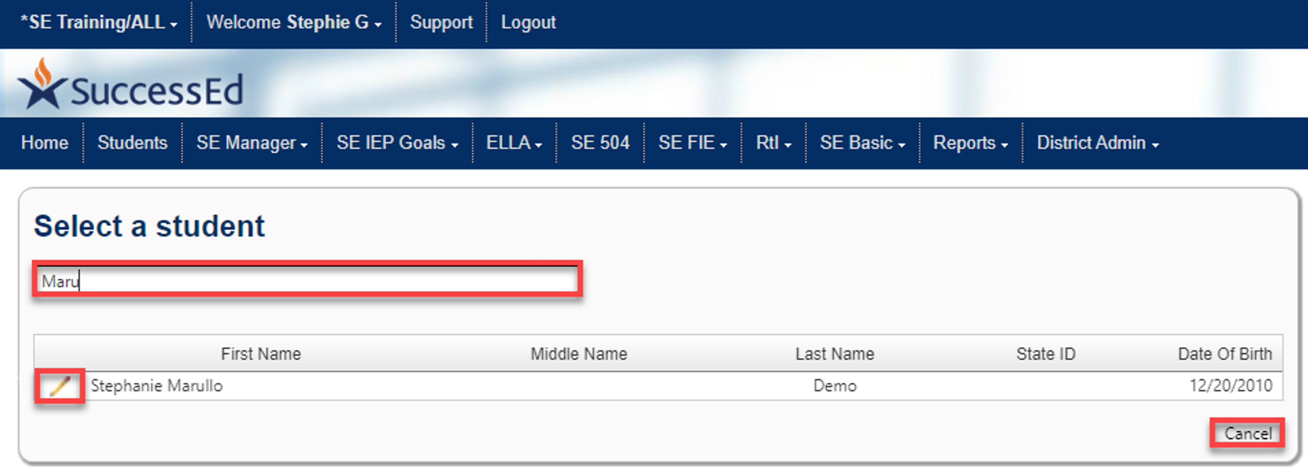 select a student for transfer.png